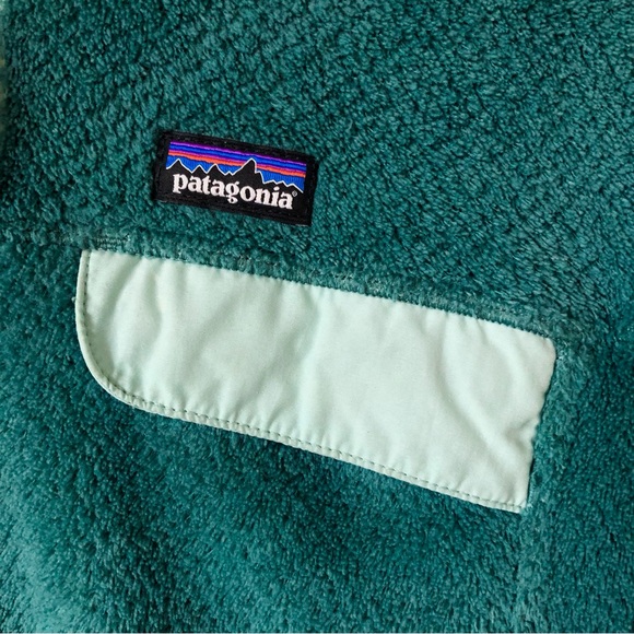 PATAGONIA Re-tool Snap-T Fleece Pullover Sweater in Regan Green – Girl's XL - Picture 10 of 15